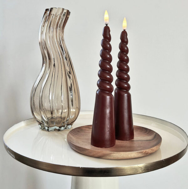 2 bougies LED torsadées – Image 3