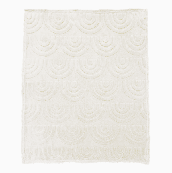 Plaid Annie blanc 130X170cm