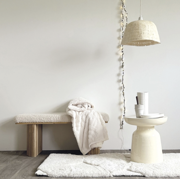 Plaid Annie blanc 130X170cm – Image 2