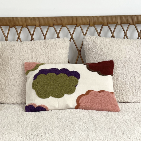 Coussin Influence nuage rose 30x50cm – Image 2