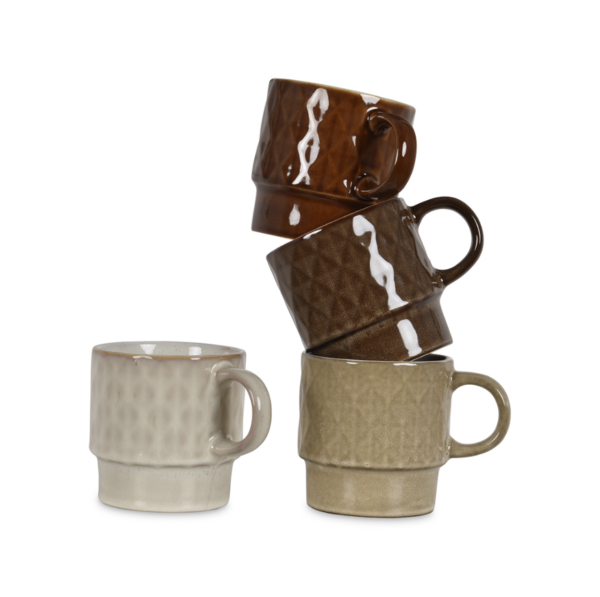 Set de 4 mugs Fox naturel – Image 3