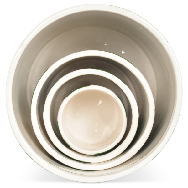 Set de 4 pots rayure vert – Image 6