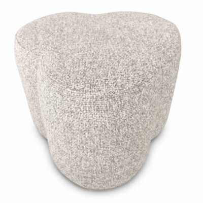 Pouf agapa tweed lin perle